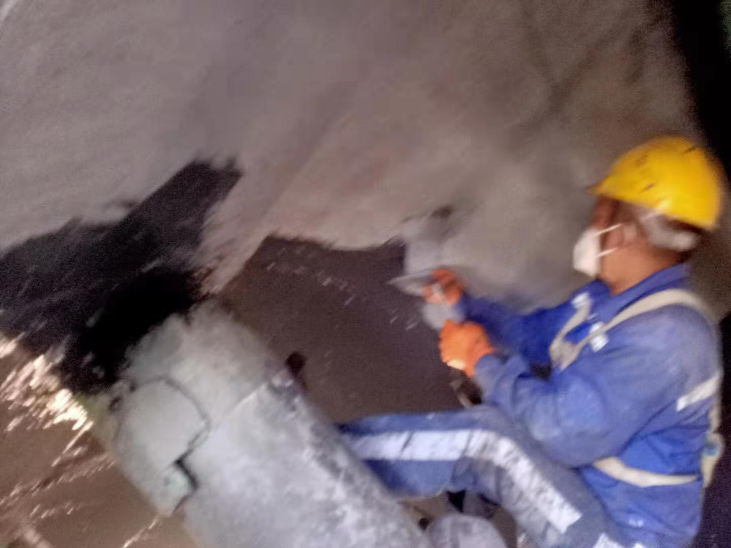 無機硅高溫防腐涂料施工現場 無機硅高溫防腐涂料施工現場